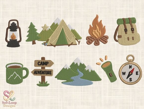 Camping Adventure Embroidery Bundle Review