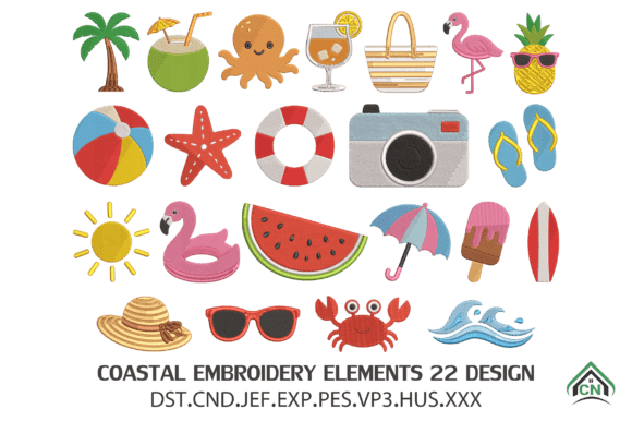 Coastal Embroidery Elements Design Review