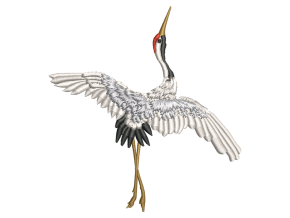 Graceful Crane Embroidery Design Review
