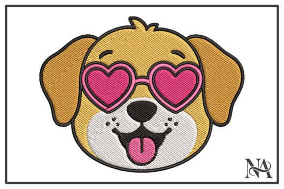 Heart Sunglasses Puppy Embroidery Design Review