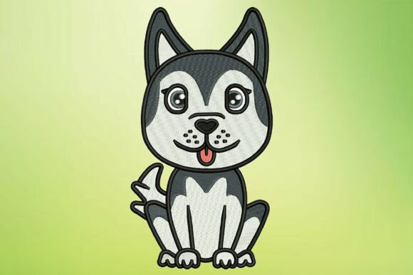 Husky Pup Embroidery: A Designer's Review for Craft Fairs