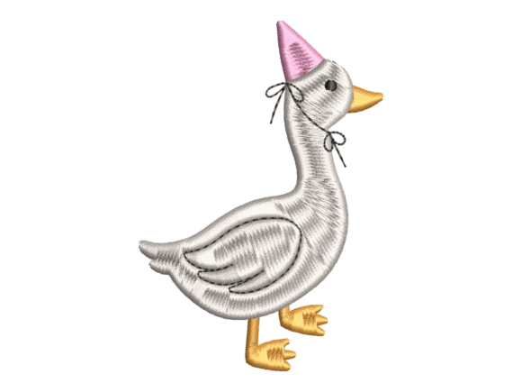 Party Hat Goose Embroidery Review for Holiday Collections