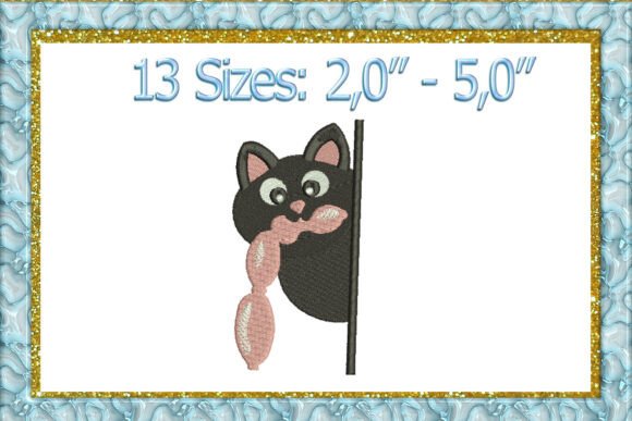 Peeking Black Cat Embroidery Design Review