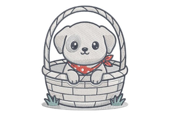 Puppy in Basket Embroidery: A Designer's Real-World Review