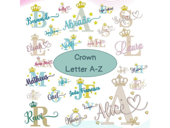 Rown Letter Embroidery Design Set a-Z Review
