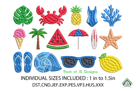 Summer Beach Icons Embroidery Review