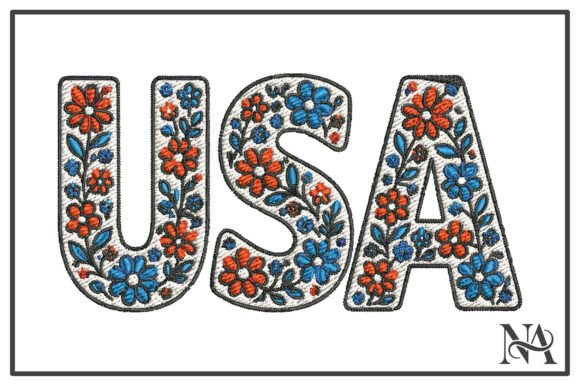 USA Floral Patriotic Embroidery Design Review